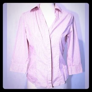 Riders by Lee Womens S Button Down Shirt Pink